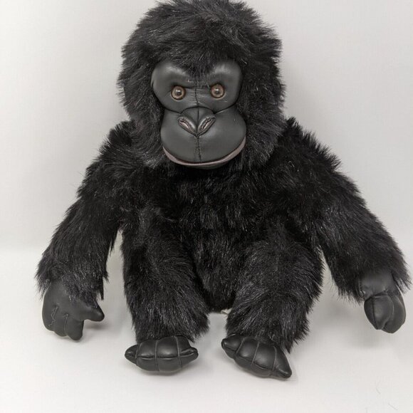 Pier1 Imports Black Gorilla Stuffed Animal Plush Toy 10" - Picture 1 of 16
